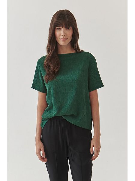 TATUUM Koszulka w kolorze zielonym rozmiar: 34. Zielone bluzki damskie Tatuum, bez wzorów, bez kołnierzyka, bez ramiączek. Za 69.58 zł.