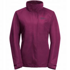 Kurtka Damska 3 W 1 Geisshorn. Fioletowe kurtki damskie Jack Wolfskin, l, bez wzorów, z materiału, bez kaptura. Za 895.99 zł.