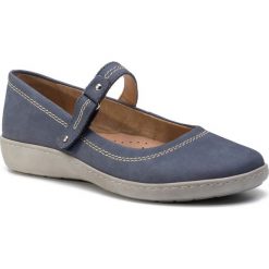 Półbuty LASOCKI COMFORT ARC-4775-02. Niebieskie półbuty damskie Lasocki Comfort, bez wzorów, z nubiku, bez obcasa. W wyprzedaży za 89.99 zł.