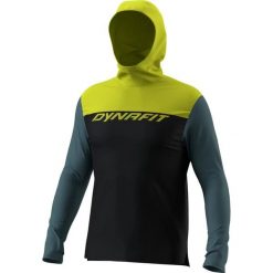 Bluza z kapturem Dynafit Traverse Sun. Niebieskie bluzy z kapturem męskie Dynafit, xl, ze skóry. Za 391.30 zł.
