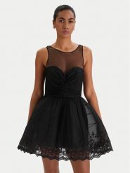 Bardot Sukienka koktajlowa Hilda 60223DB Czarny Slim Fit. Czarne sukienki damskie BARDOT, bez wzorów, z syntetyku, wizytowe, bez kołnierzyka, bez ramiączek. Za 839.99 zł.