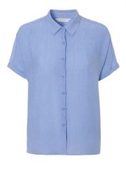 TATUUM Bluzka "Zaria" w kolorze błękitnym rozmiar: 38. Niebieskie bluzki damskie Tatuum, bez wzorów, bez kołnierzyka, bez ramiączek. Za 124.11 zł.