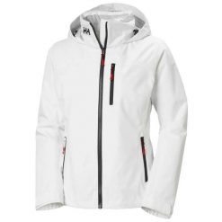 Damska wodoodporna kurtka z kapturem Helly Hansen Crew 2.0. Białe kurtki damskie Helly Hansen, s, bez wzorów, z materiału, z kapturem. Za 1,106.00 zł.