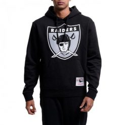 Bluza z kapturem nfl Oakland Raiders. Czarne bluzy bez kaptura męskie Mitchell & Ness, m. Za 329.00 zł.