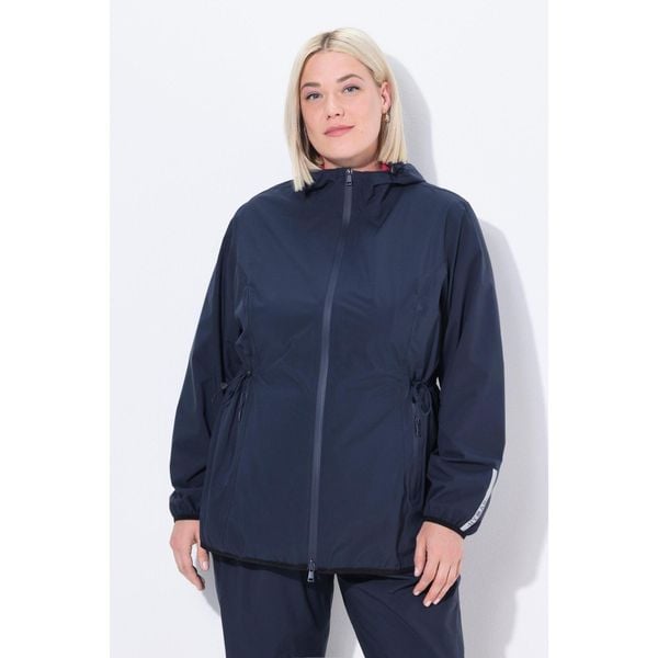 Damskie Kurtka przeciwdeszczowa woreczek podróżny wodoodporny. Niebieskie kurtki damskie Ulla Popken, plus size, bez wzorów, z materiału, bez kaptura. Za 389.99 zł.