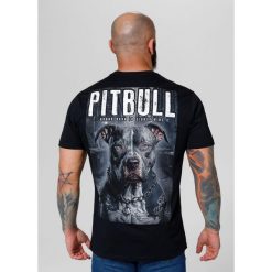 Koszulka bawełniana sportowy t-shirt dla dorosłych Street King. Czarne t-shirty męskie PITBULL, m, bez wzorów, z bawełny, bez kołnierzyka. Za 119.00 zł.