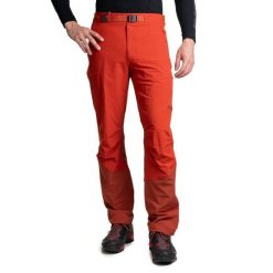 Spodnie softshell męskie Ibex Mountain Ac. Czerwone spodnie materiałowe męskie MOUNTAIN EQUIPMENT, bez wzorów, z softshellu, sportowe. Za 413.99 zł.