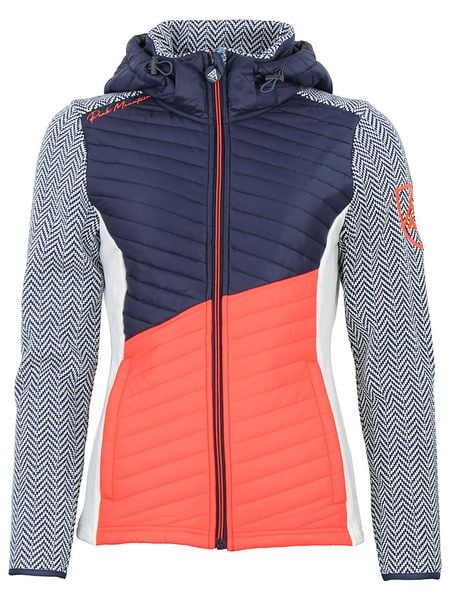 Peak Mountain Kurtka przejściowa w kolorze granatowo-pomarańczowo-białym rozmiar: XXL. Białe kurtki damskie Peak Mountain, xxl, bez wzorów, bez kaptura. Za 270.39 zł.