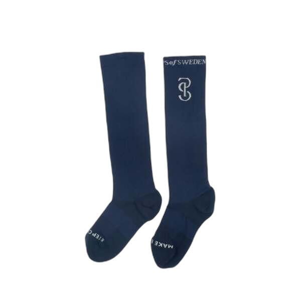 Skarpetki PS of Sweden Natasha. Niebieskie skarpetki damskie PS OF SWEDEN, bez wzorów. Za 172.50 zł.