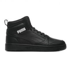 Buty do chodzenia męskie Puma Rebound V6. Czarne buty sportowe na co dzień męskie Puma, z materiału, bez zapięcia, trekkingowe. Za 337.00 zł.