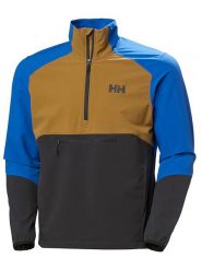 Helly Hansen Kurtka funkcyjna "Cascade Schield Anorak" w kolorze niebiesko-brązowo-czarnym rozmiar: L. Brązowe kurtki outdoor męskie Helly Hansen, l, bez wzorów, bez kaptura. Za 228.38 zł.