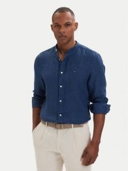 Tommy Hilfiger Koszula MW0MW39271 Niebieski Slim Fit. Niebieskie koszule męskie Tommy Hilfiger, l, bez wzorów, ze lnu, bez kołnierzyka, bez ramiączek. Za 489.99 zł.