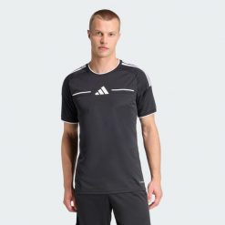 KOSZULKA REFEREE 26. Białe t-shirty sportowe męskie Adidas, s, z materiału, bez ramiączek, do piłki nożnej, climacool (adidas). Za 219.00 zł.
