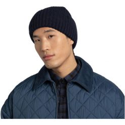 Czapka BUFF Knitted Beanie Rutger. Brązowe czapki męskie Buff, bez wzorów. W wyprzedaży za 95.94 zł.