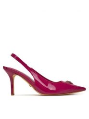Guess Szpilki FLJNASPAF05 Różowy. Czerwone szpilki Guess, z aplikacjami, ze skóry, bez obcasa. Za 409.99 zł.