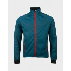 Kurtka do narciarstwa biegowego męska Halti Falun Softshell XCT. Niebieskie kurtki męskie Halti, m, bez wzorów, z softshellu, bez kaptura, narciarskie. Za 844.99 zł.
