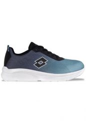 Buty Lotto Relazio - tenisówki miejskie z cholewką z siateczki. Niebieskie trampki i tenisówki męskie Lotto, bez wzorów, z materiału, bez zapięcia. Za 118.99 zł.
