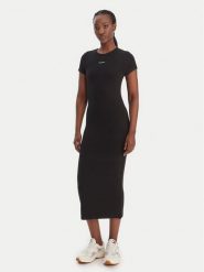 Tommy Jeans Sukienka codzienna DW0DW22339 Czarny Slim Fit. Czarne sukienki damskie Tommy Jeans, na co dzień, s, bez wzorów, z jeansu, bez kołnierzyka, bez ramiączek, proste. Za 329.99 zł.