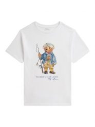 Polo Ralph Lauren T-Shirt 323B18890002 Biały Regular Fit. Białe t-shirty chłopięce Polo Ralph Lauren, bez wzorów, z bawełny, bez ramiączek. Za 289.99 zł.