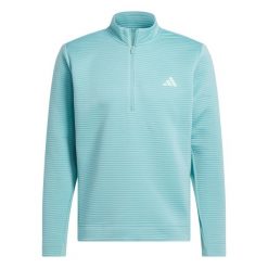 Zakładana przez głowę bluza Ultimate365 Dwr Textured Quarter Zip. Zielone bluzy bez kaptura męskie Adidas, z materiału. Za 329.00 zł.