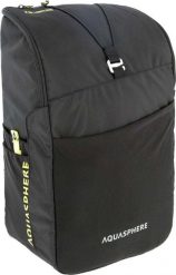 Plecak triathlonowy Aqua Sphere Transition 35L. Czarne plecaki męskie Aquasphere, bez wzorów, z materiału. Za 579.99 zł.