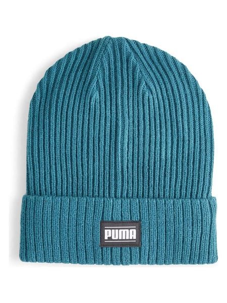 Puma Czapka beanie w kolorze turkusowym rozmiar: onesize. Niebieskie czapki zimowe damskie Puma, prążkowane. Za 43.68 zł.