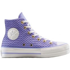 Buty sportowe Converse Chuck Taylor All Star Lift Platform Knit. Niebieskie buty sportowe na co dzień damskie Converse, bez wzorów. Za 490.00 zł.