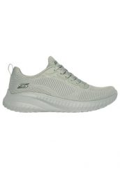 Kapcie SKECHERS BOBS SQUAD Zielony. Zielone kapcie damskie Skechers, z materiału. Za 343.00 zł.