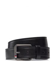 Tommy Hilfiger Pasek Męski Casual 3.5 AM0AM12066 Czarny. Czarne paski męskie Tommy Hilfiger, bez wzorów, ze skóry, casualowe. Za 209.99 zł.