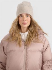 4F Czapka zimowa z pomponem damska - beżowa S. Brązowe czapki zimowe damskie 4f, z materiału. Za 69.99 zł.