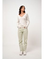 AUTHENTIC CASHMERE Kaszmirowy sweter "Giusalet" w kolorze kremowym rozmiar: S. Brązowe swetry klasyczne damskie AUTHENTIC CASHMERE, s, z kaszmiru, bez kołnierzyka. Za 296.35 zł.