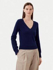 Motivi Sweter M6696001040N Granatowy Regular Fit. Niebieskie swetry klasyczne damskie Motivi, m, z syntetyku, bez kołnierzyka. Za 179.99 zł.
