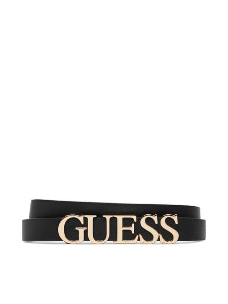 Guess Pasek Damski BW9257 P5320 Czarny. Czarne paski damskie Guess, z aplikacjami, ze skóry. Za 137.99 zł.