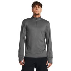 Koszulka męska Under Armour LAUNCH PRO 1/4 ZIP. Szare t-shirty sportowe męskie Under Armour, m, bez ramiączek, do biegania. Za 199.99 zł.