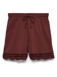 Vero Moda Szorty w kolorze bordowym rozmiar: XL. Czerwone szorty damskie Vero Moda, bez wzorów, z bawełny, z podwyższonym stanem. Za 72.95 zł.
