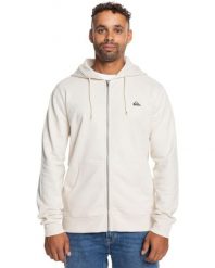 Bluza na zamek BASIC ZIP Mężczyźni. Białe bluzy z kapturem męskie Quiksilver, m, z bawełny. Za 219.99 zł.