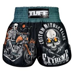 Spodenki treningowe TUFF The Skull Rider. Czarne szorty damskie TUFF, bez wzorów, sportowe. Za 149.00 zł.