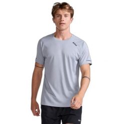 Koszulka 2XU Aero. Szare t-shirty sportowe męskie 2XU, l, ze skóry, bez ramiączek, do biegania. Za 239.00 zł.