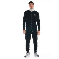 Bluza z pełny zamek błyskawiczny na co dzień. Czarne bluzy sportowe męskie LEONE 1947 APPAREL, bez wzorów, z bawełny, sportowe, bez kołnierzyka, bez ramiączek. W wyprzedaży za 281.60 zł.