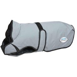 Odblaskowy płaszcz dla psa Weatherbeeta Comfitec moyen. Szare płaszcze męskie WEATHERBEETA, bez wzorów, sportowe. Za 237.50 zł.