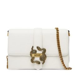 Torebka Just Cavalli. Białe torebki wieczorowe Just Cavalli, bez wzorów, wizytowe, bez kołnierzyka, bez ramiączek. Za 660.99 zł.