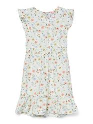 Vero Moda Girl Sukienka "Josie Marigold" ze wzorem rozmiar: 158. Żółte sukienki dziewczęce Vero Moda Girl, bez wzorów, z poliamidu, bez ramiączek. Za 87.81 zł.