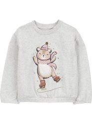 Carter's Bluza w kolorze szarym rozmiar: 80. Szare bluzy i bluzki niemowlęce Carter´s, z aplikacjami, bez ramiączek, bez kaptura. Za 52.79 zł.