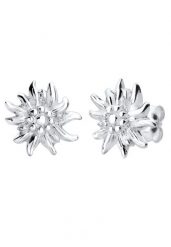 Elli Damskie kolczyki sztyfty Edelweiss tradycyjny ze srebra próby 925 Sterling Silver Kolczyki 1 ct. Szare kolczyki damskie Elli, srebrne, na sztyftcie. Za 249.89 zł.