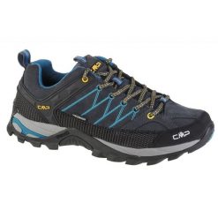 Buty CMP Rigel Low M 3Q13247-65UM niebieskie. Niebieskie buty trekkingowe męskie z materiału, przed kostkę, bez zapięcia, trekkingowe. Za 544.21 zł.
