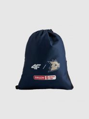 4F Plecak-worek 4F x Dziki Warszawa 2025/26 - granatowy Uniwersalny. Niebieskie plecaki damskie 4f, bez wzorów, sportowe. Za 99.99 zł.