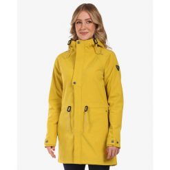 Damski płaszcz softshell Kilpi LASIKA-W. Żółte kurtki softshell damskie Kilpi, m, bez wzorów, z softshellu, sportowe. Za 422.05 zł.