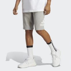 Szorty Essentials Big Logo French Terry. Białe szorty męskie Adidas, s, na fitness i siłownię. Za 119.00 zł.