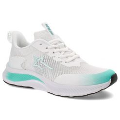 Białe Sneakersy Big Star Sportowe Obuwie Damskie. Białe buty sportowe na co dzień damskie Big Star, bez wzorów, z materiału. Za 159.00 zł.