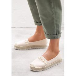Beżowe Espadryle Juxtaposition. Brązowe espadryle damskie Born2be, z aplikacjami, bez obcasa, na obcasie. Za 69.99 zł.